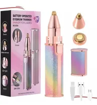 Comprar Depilador Cejas Facial Cuerpo 2en1 Usb Multifuncional Caoba Color Rosa