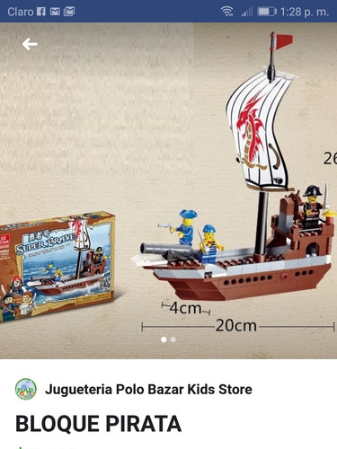Set Bloques Barco Pirata