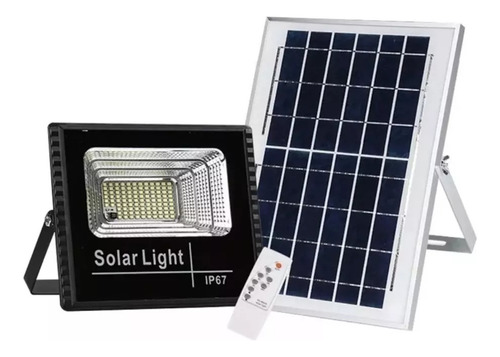 Foco Solar 400w 196ledexterior+ Panel Solar Y Control Remoto