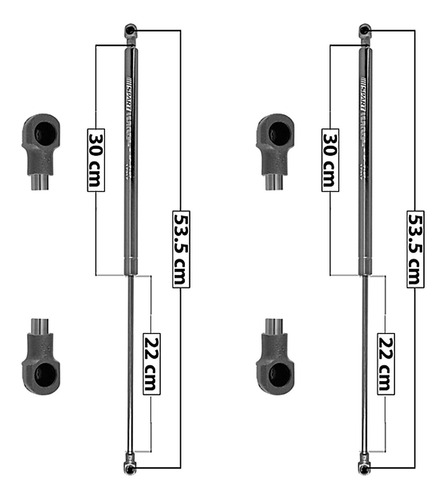 Kit 2 Amortiguadores 5a Puerta (de Calidad) X-trail 03-07