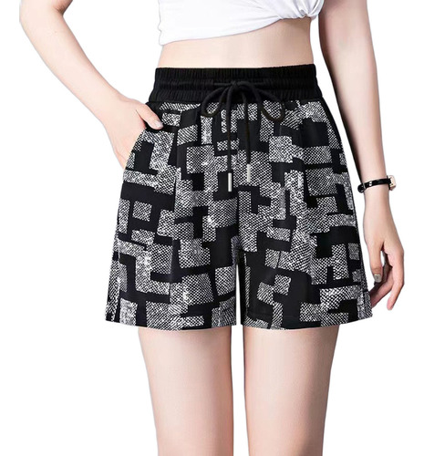 M Pantalones Cortos De Seda Helada De Hot Pants Cool Coal