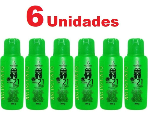 Kit Com 6 Gel Detonador Com 21 Ervas 200g Bio Instinto
