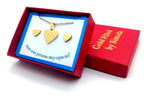 Imagen 3 de 5 de Collar Y Aretes Oro Laminado 22k B3000