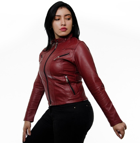 Chaquetas Para Mujer Cuero Sintético 