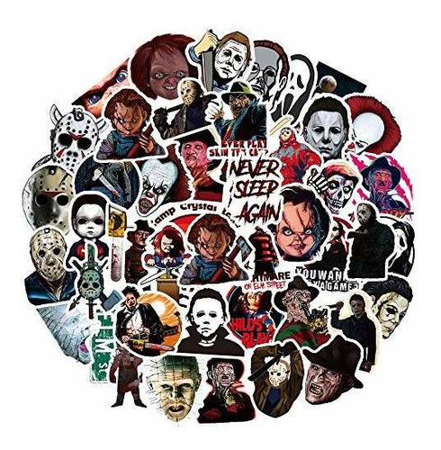 Horror Movie Killer Stickers 50pcs Pegatinas De Vinilo ...