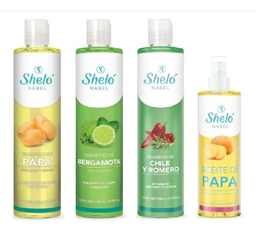 Combo 3 Champús Y Aceite Papa Sheló Nabel Con Envío Incluido