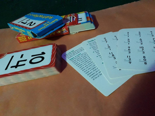 Pack Cartas Suma Y Resta Trend Enterprises 0-12 Para Niños (Usado)