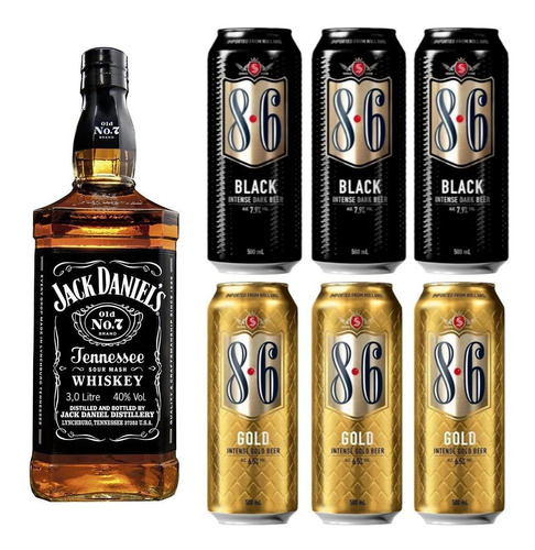 Jack Daniel's + Bavaria Black Y Gold San Valentín Enamorados