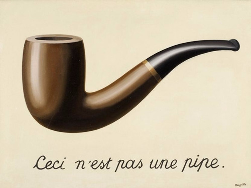 Poster Foto 60x80cm Ceci N'est Pas Une Pipe Rene Magritte