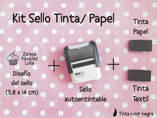 Kit Sello Textil Y Papel