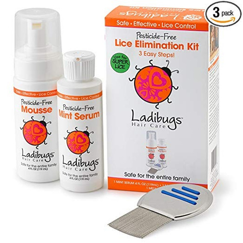 Ladibugs Uno Y Hecho Lice Treatment Kit - 3 Pasos Eliminació