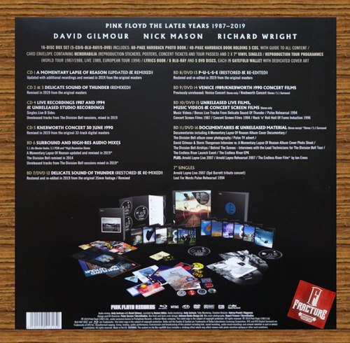 Pink Floyd - The Later Years 1987 - 2019 Box Set (Usado)