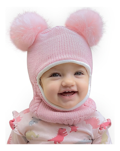 Conjunto De Gorro Y Bufanda De Invierno For Bebés Y Niños,