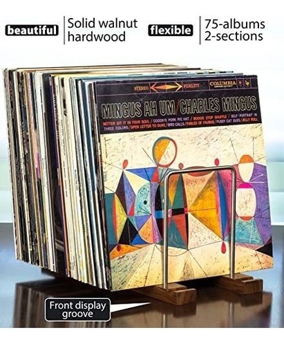 Imagen 2 de 7 de Porta Vinilo Almacenamiento Para Discos Lp