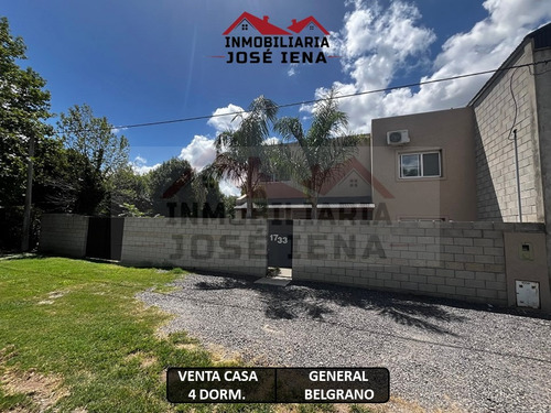 Casa 4 Dormitorios Con Pileta En Venta - Calle 30 E/ 43 Y 45, Barrio Poggio - General Belgrano.