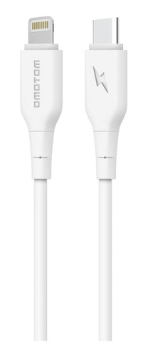 Cable Tipo C A Lightning iPhone iPad Motomo 27w Blanco