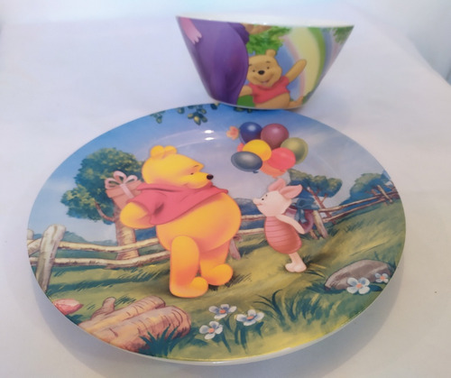 Vajilla Winnie Pooh Disney Porcelana Plato Grand Taza Cereal