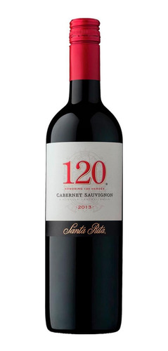 Pack De 12 Vino Tinto Santa Rita Viña 120 Cabernet Sauvignon