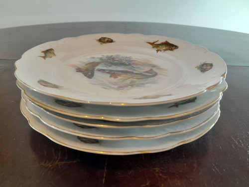 Juego De Platos Para Pescado Blanco Pescado