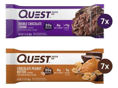 Quest Barras Proteína. 20 Gramos Sabor Variado 14 Barras
