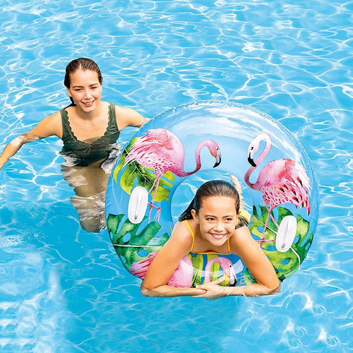 Imagen 2 de 5 de Salvavidas Inflable Estampado Tropical 97cms Intex