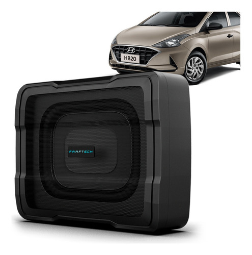 Caixa Slim Ativo 100w Plug And Play Hb20 2020 Cor Preto