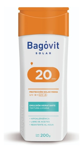 Bagovit Solar Family Care Fps 20 Emulsión X 200ml
