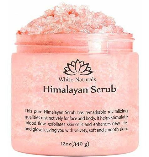 Pura Sal Rosa Del Himalaya Exfoliante Corporal Lavar Con Exf