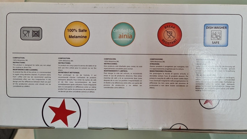Imagen 5 de 5 de Platos Hondos Para Sopa. Pack De Seis. De Melamina