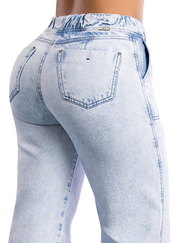 Rapunzel T&t: Jeans Palazzo En Azul Hielo Froster