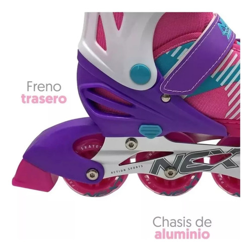 Patines Pro Ajustables Talla 22 A 25 En Línea Next Action