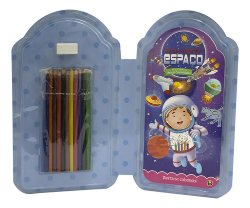 Meu superkit de arte & criatividade! Vamos explorar - Espaço, de Brijbasi. Editorial Brasileitura, capa mole em português, 2022