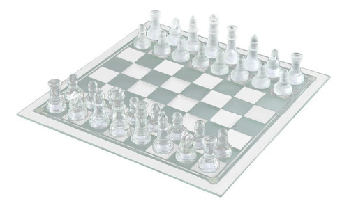 Ajedrez De Vidrio 25 X 25 Cms Juego Mesa Glass Chess