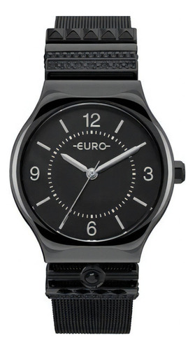 Relógio Euro Feminino Roxo - Eu2035yni/4p Cor da correia Preto Cor do bisel Preto Cor do fundo Preto