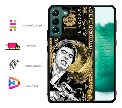 Funda Uso Rudo Diseños Para Samusng S21 Plus Más Complemento Scareeface 2