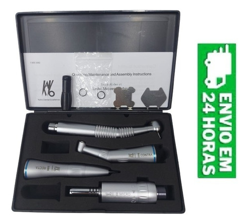 Kit Acadêmico Kavo Led + Contra Baixa+ Micromotor+ Peça Reta