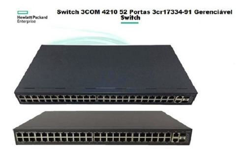 Switch 3com Hp 4210 Je027a - 3cr17334-91 52 Portas