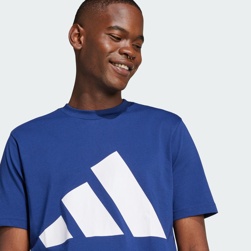 Playera adidas Casual Essentials Hombre Azul Je8940
