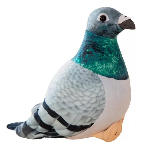 Brinquedo De Pombo Animal Simulado De Pássaro De Pelúcia