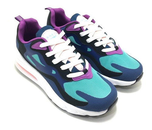 Imagen 2 de 6 de Zapatillas Sneakers Camara De Aire Mujer Moda Air 1778