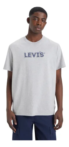 Polera Hombre Ss Relaxed Fit Tee Gris Levis 16143-1488