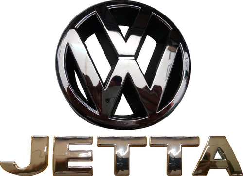 Par Emblemas Vw Jetta A4 1999-2004 Cajuela Y Parrilla Mk4 