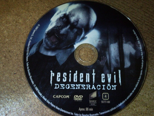 Resident Evil Degeneracion En Dvd (solo Disco)