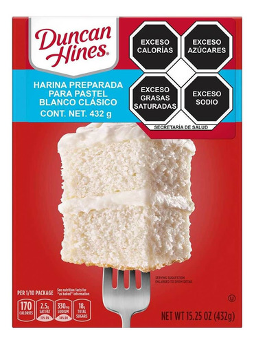 Harina Para Pastel Duncan Hines Classic White 432g