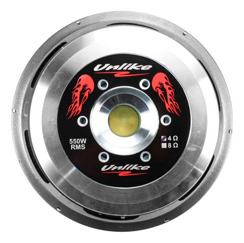 Alto Falante Unlike 12 Pol Unf129 R4 550w 4 Ohms Woofer Cor Preto