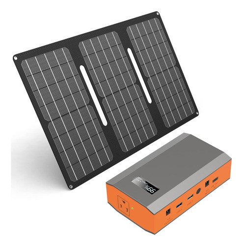 Banco Energia Portatil 65 W Panel Solar Plegable 30