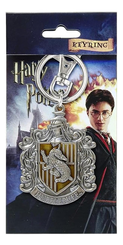 Harry Potter Hufflepuff School Crest Llavero De Peltre