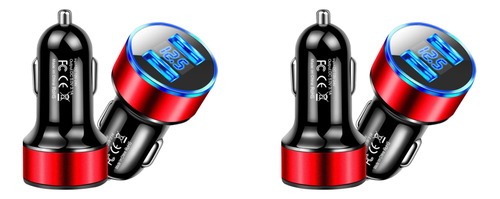 Adaptador De Cargador De Coche, Doble Usb, 17,5 W, Encendedo