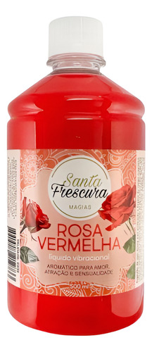 Banho Liquido Rosa Vermelha Amor Atraçao Sensualidade Astral