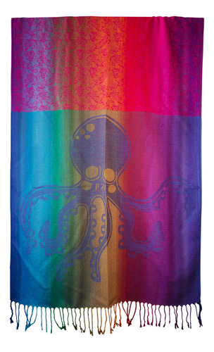 Echarpe Lenço Pashmina Indiano Polvo Seda Cachecol Xale Cor Vermelho